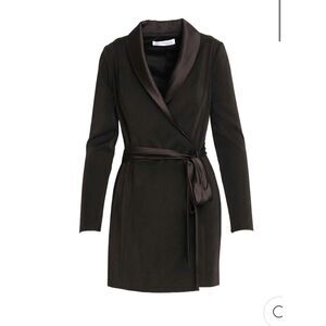 NWT Mac Duggal mini tuxedo dress